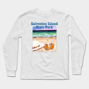 Galveston Island State Park, Texas Long Sleeve T-Shirt